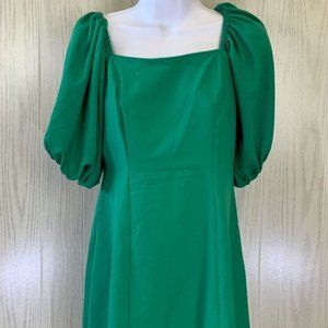 SALE Isabel & Nina Short Sleeve Babydoll Dress Women's Size S Green MSRP $79